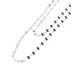 Lant argint 925 rodiat, model Saturn - 40cm, imagine 3