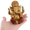 Statueta Feng Shui Ganesha in pozitie lotus - 8,5cm, imagine 3