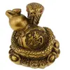 Statueta Feng Shui Sarpe incolacit pe Wou Lou - 6,5cm