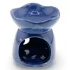 Vas aromaterapie din ceramica model celest cu baza rotunda, albastru - 7,5cm, imagine 2