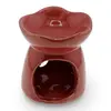 Vas aromaterapie din ceramica model celest cu baza rotunda, rosu - 7,5cm, imagine 2