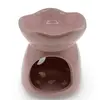 Vas aromaterapie din ceramica model celest cu baza rotunda, roz - 7,5cm, imagine 2