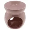 Vas aromaterapie din ceramica model celest rotund, roz - 7,5cm, imagine 2