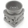 Vas aromaterapie din ceramica model elefant, gri - 8cm, imagine 3