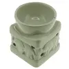 Vas aromaterapie din ceramica model elefant, verde deschis - 8cm, imagine 3