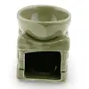 Vas aromaterapie din ceramica model elefant, verde inchis - 8cm, imagine 2