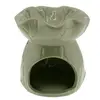 Vas aromaterapie din ceramica model frunza, verde deschis - 8,5cm, imagine 2
