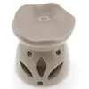 Vas aromaterapie din ceramica model petale cu baza rotunda, bej - 7,5cm, imagine 3