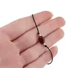 Bratara reglabila cu snur negru Jasp rosu, 8mm, imagine 3