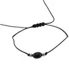 Bratara reglabila cu snur negru Obsidian, 8mm, imagine 2