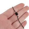 Bratara reglabila cu snur negru Obsidian, 8mm, imagine 3