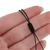 Bratara reglabila cu snur negru Obsidian, 8mm, imagine 4