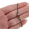 Bratara reglabila cu snur negru Ochi de tigru, 8mm, imagine 3