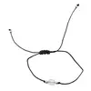Bratara reglabila cu snur negru Opalit, 8mm