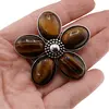 Brosa floare cu ochi de tigru 48mm, imagine 5