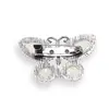 Brosa fluture cu Opalit, 44mm, imagine 2