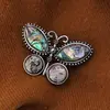 Brosa fluture cu Scoica Abalone, 44mm, imagine 3
