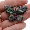 Brosa fluture cu Scoica Abalone, 44mm, imagine 4