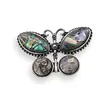 Brosa fluture cu Scoica Abalone, 44mm