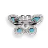 Brosa fluture cu Turcoaz, 44mm, imagine 2