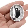 Brosa ovala cu Onix, 47mm, imagine 4
