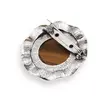 Brosa rotunda cu Ochi de tigru, 45mm, imagine 2