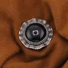 Brosa rotunda cu Onix, 45mm, imagine 3