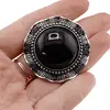 Brosa rotunda cu Onix, 45mm, imagine 4