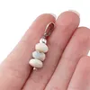 Pandantiv Larimar discuri fatetate, 7-8mm, imagine 5