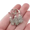 Set cercei cu agatatoare si pandantiv Acvamarin discuri fatetate, 6-8mm, imagine 4