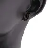 Cercei cu surub chihlimbar 5mm cu argint 925, cireasa, imagine 3