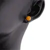 Cercei cu surub chihlimbar 5mm cu argint 925, portocala, imagine 3