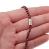 Colier Granat sfere si Turmalina multicolora briolete, 3-7mm, imagine 6
