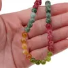 Colier Agat Turmalina multicolora sfere, 6mm, imagine 5