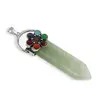 Pandantiv Aventurin sabie cu 7 chakre floare, 65mm, imagine 2