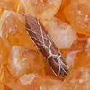 Pandantiv Goldstone maro cu montura argintie Pomul Vietii, 50mm, imagine 3
