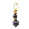 Pandantiv Safir sfere fatetate cu bumbi aurii, 4-6mm