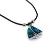 Pandantiv Scoica abalone model barca, 30mm, imagine 2