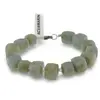 Bratara Acvamarin cuburi fatetate 8-10mm si Cristal de stanca discuri fatetate 3mm, imagine 2