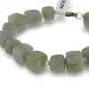 Bratara Acvamarin cuburi fatetate 8-10mm si Cristal de stanca discuri fatetate 3mm, imagine 3