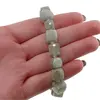 Bratara Acvamarin cuburi fatetate 8-10mm si Cristal de stanca discuri fatetate 3mm, imagine 5