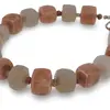 Bratara Agat cu Piatra Lunii cuburi fatetate 7-9mm si discuri fatetate 2mm, imagine 3