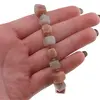 Bratara Agat cu Piatra Lunii cuburi fatetate 7-9mm si discuri fatetate 2mm, imagine 5