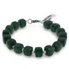 Bratara Aventurin dark cuburi fatetate 8-9mm si Cristal de stanca discuri fatetate 3mm, imagine 2