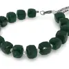 Bratara Aventurin dark cuburi fatetate 8-9mm si Cristal de stanca discuri fatetate 3mm, imagine 3