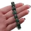 Bratara Aventurin dark cuburi fatetate 8-9mm si Cristal de stanca discuri fatetate 3mm, imagine 5