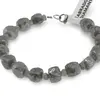 Bratara Labradorit diamantat cuburi fatetate 7-8mm si discuri fatetate 4mm, imagine 3