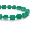 Bratara Onix verde cuburi fatetate 6-8mm si discuri fatetate 3mm, imagine 3