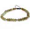 Bratara pe nod culisant Granat verde discuri fatetate 5-6mm cu Hematit sfere fatetate 4mm, imagine 2