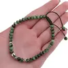 Bratara pe nod culisant Rubin in Zoisit discuri fatetate 5mm cu Hematit sfere fatetate 4-6mm, imagine 4